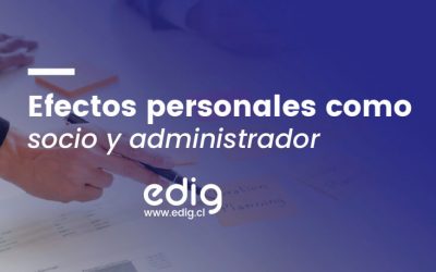 Socio de una sociedad y sus efectos personales en Chile
