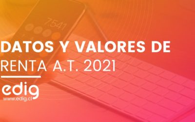 Datos y valores de renta Año Tributario 2021