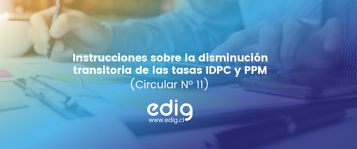 disminución transitoria de las tasas IDPC y PPM