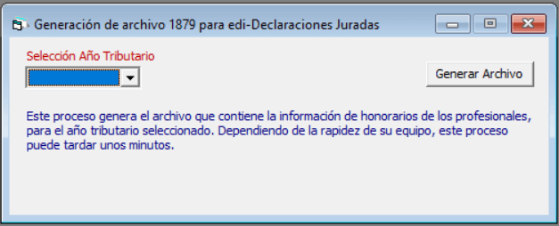 cuadro para generar la dj 1879 requerida por el Sistema de Renta Edig