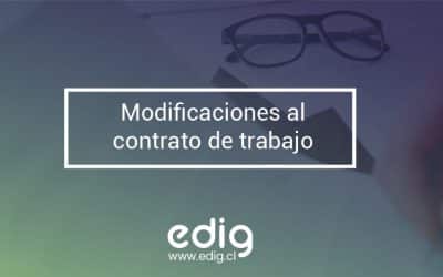 Las modificaciones al contrato de trabajo