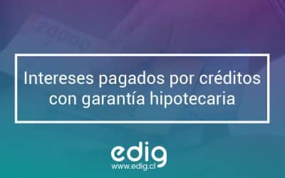 Intereses pagados por créditos con garantía hipotecaria