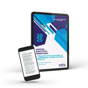 Monografia tributaria de Edig que explica la tributacion de las sociedades de profesionales con un analisis informativo, siendo el segundo tomo, publicado en Noviembre 2025 en formato digital