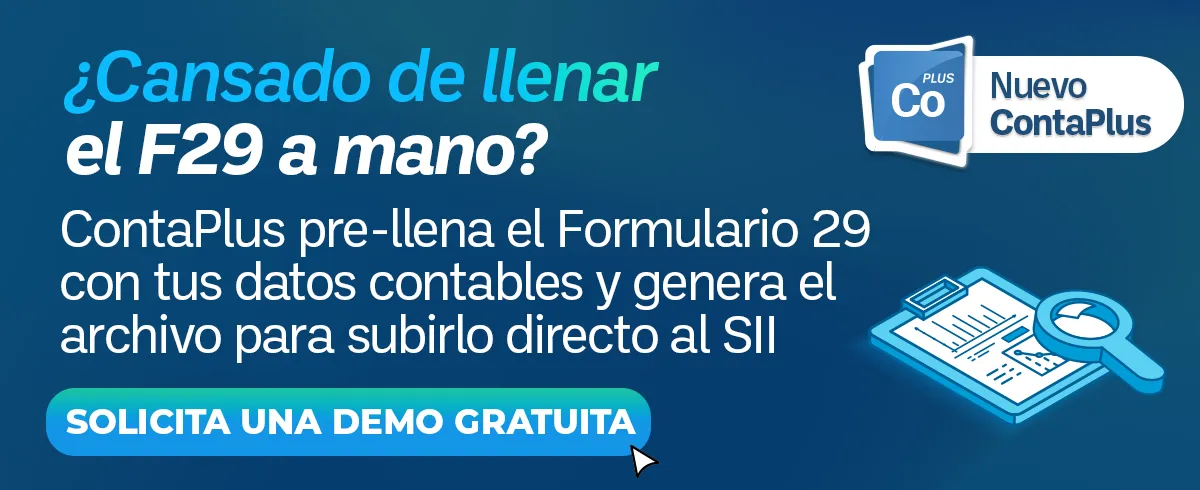 ContaPlus formulario 29 de apoyo — exportar al SII automáticamente. Solicita una demo gratuita