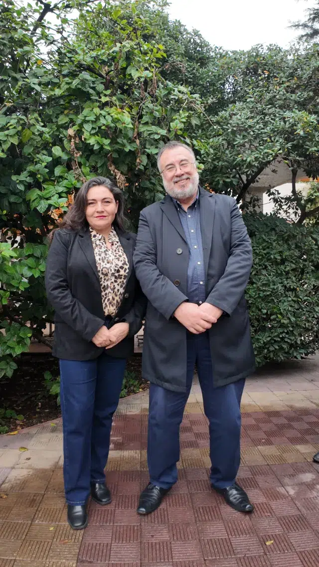 Paola Tresoldi Manríquez, Presidenta Nacional de AFIICH, junto a Guillermo Contreras Arriagada, CEO de EDIG